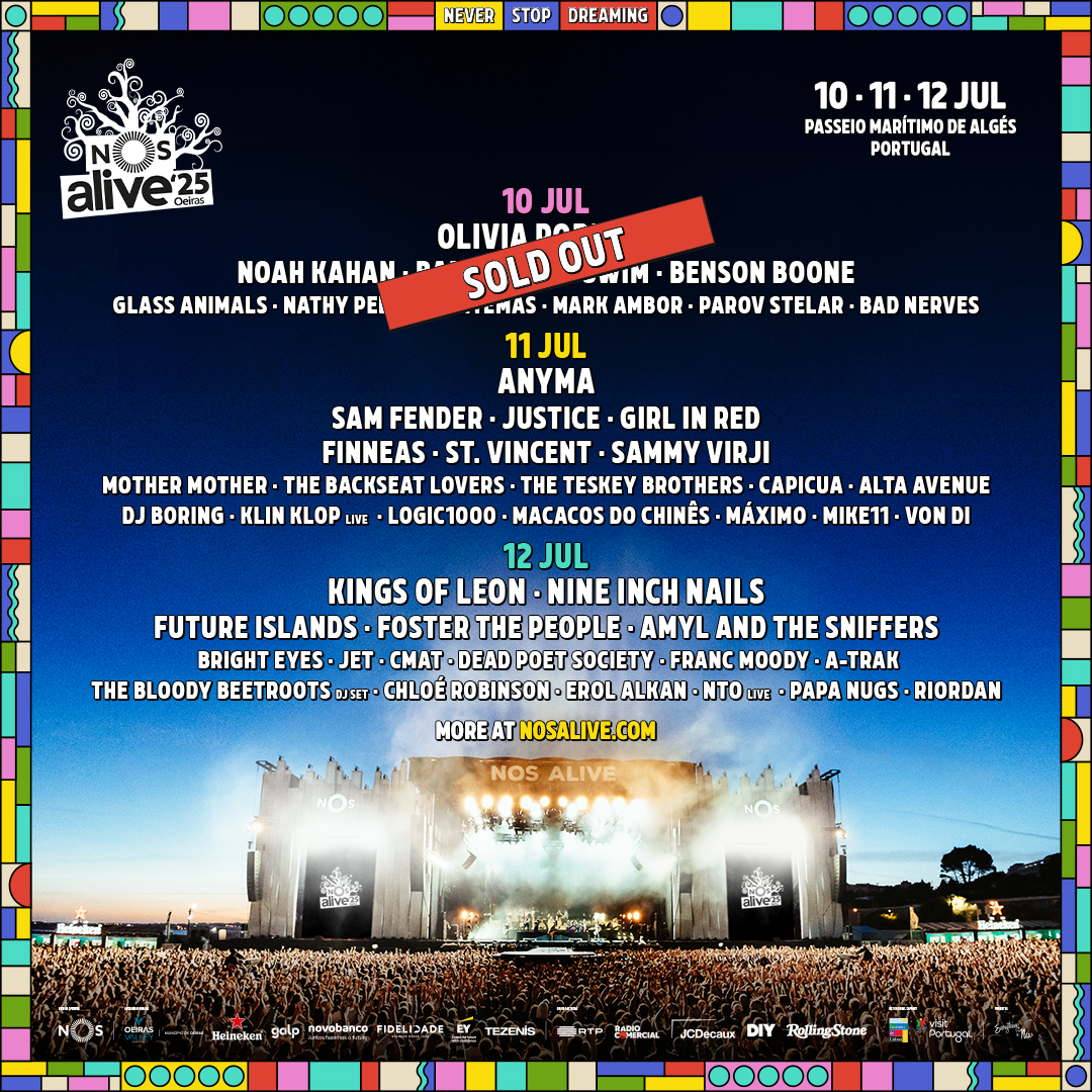 nos alive 2025 lisboa portugal cartaz lineup